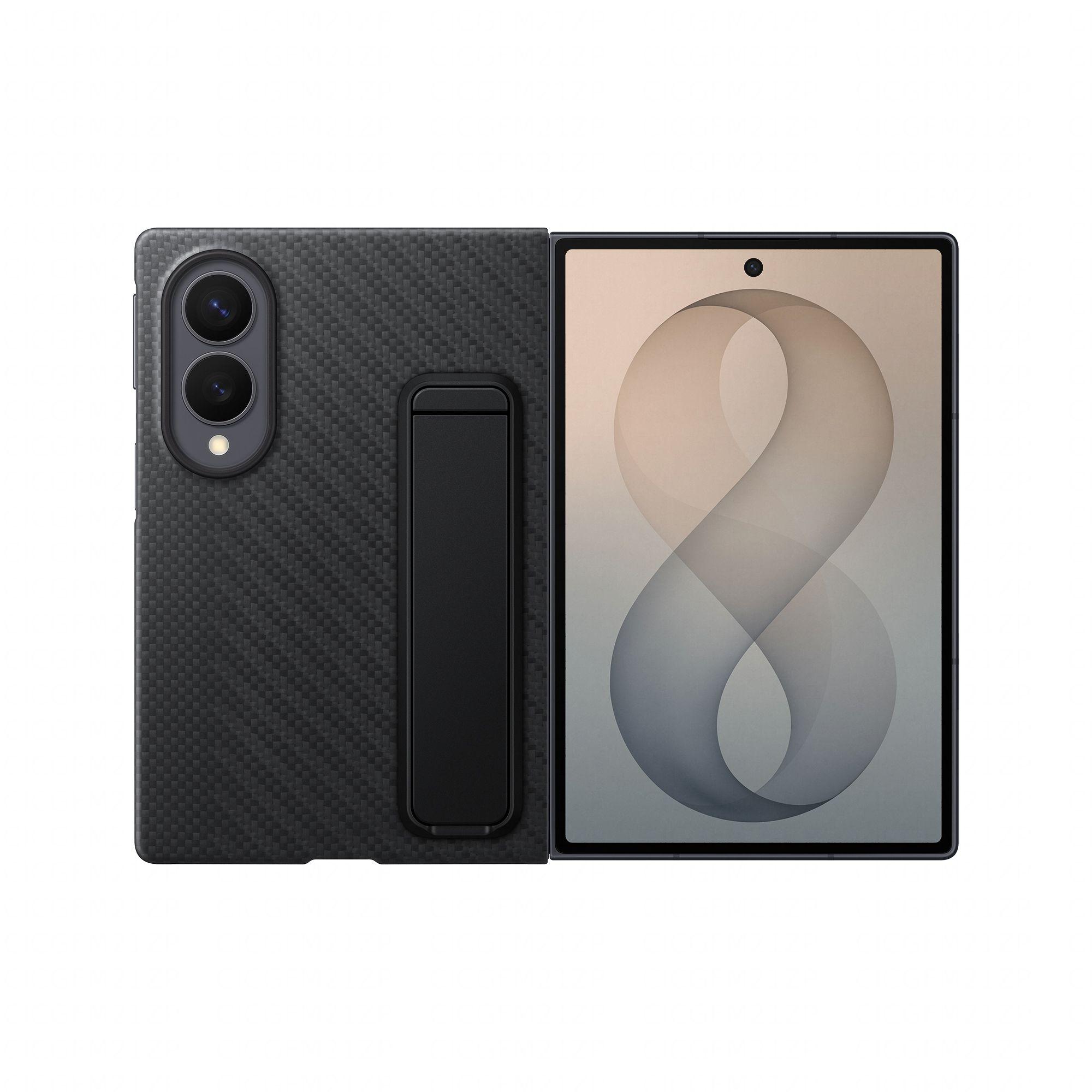 Capa SAMSUNG Carbon Standing Case Galaxy Z Fold8 (Carbono - Preto)