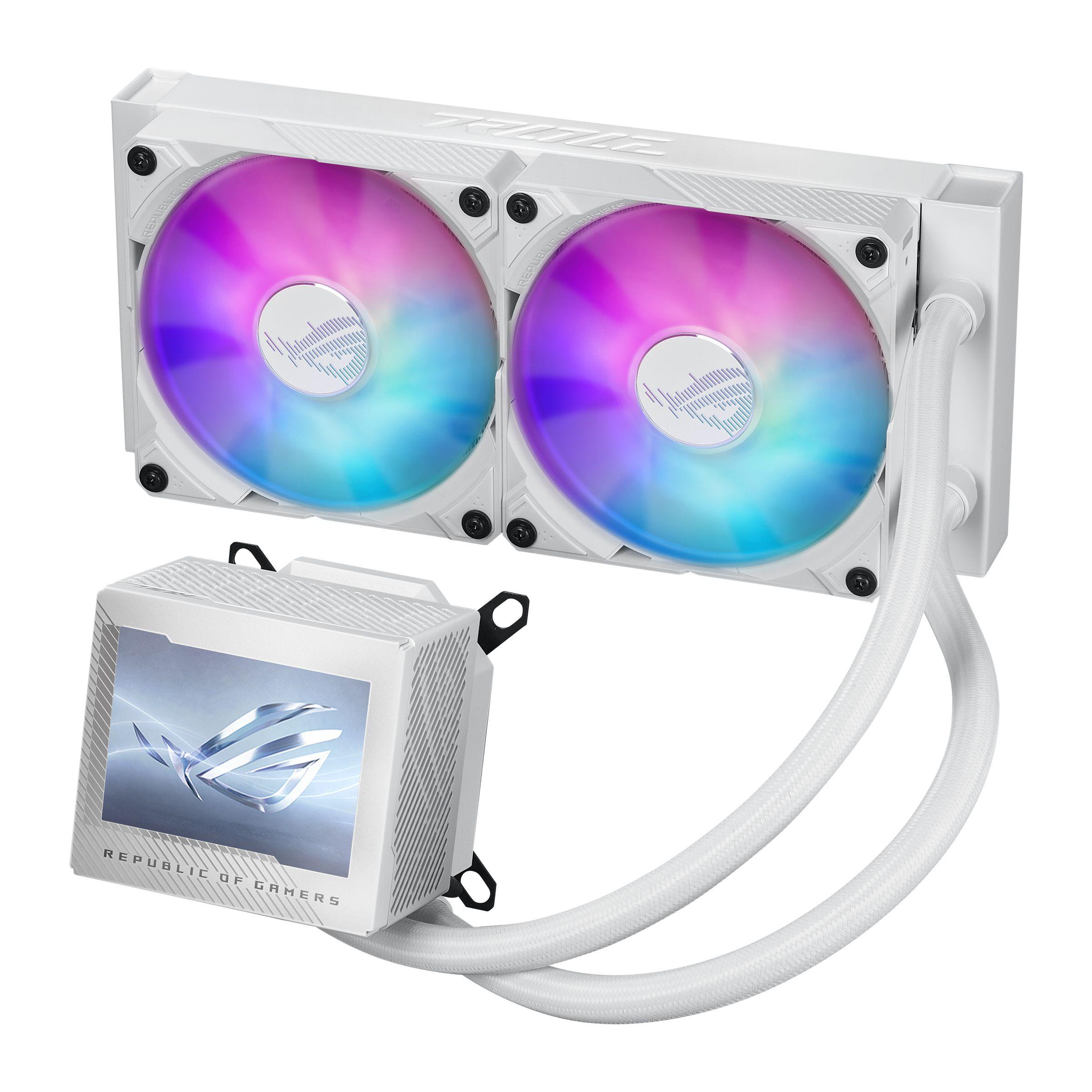 Refrigeração Líquida All-in-One ASUS ROG RYUJIN III 240 ARGB White Edition (12 cm - 2 ventoinhas - 2200 RPM - Branco) — miniatura 3