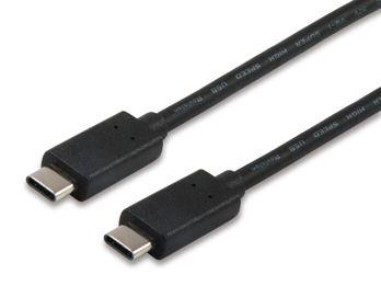Cabo USB-C EQUIP 12888307 (1 m - USB-C macho - Preto)