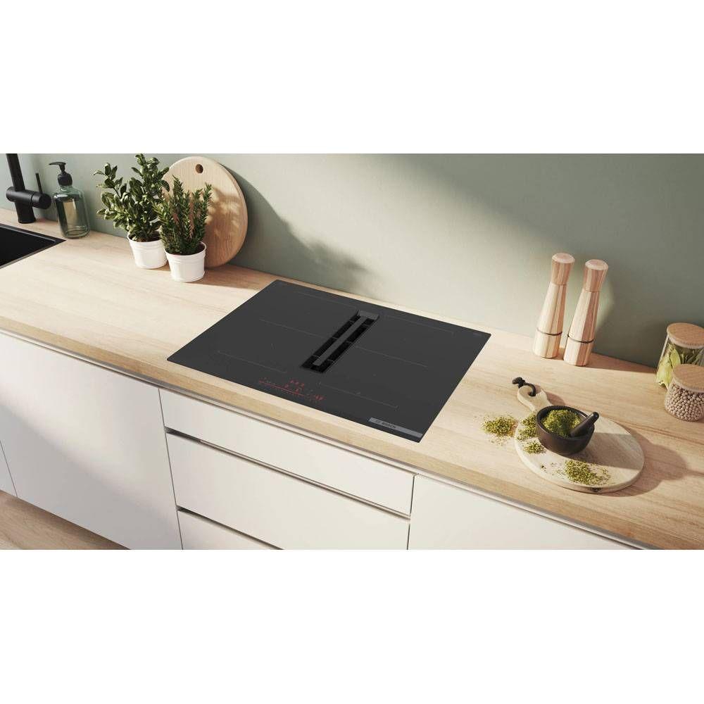 Placa de Indução com Exaustor Integrado Encastre BOSCH PVQ731H26E (4 zonas - 7400 W - Vidro-cerâmica - Preto) — miniatura 4