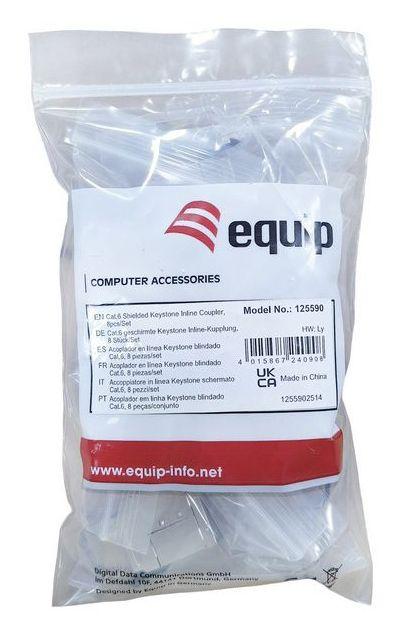Acoplador Keystone EQUIP 125590 (RJ-45 fêmea - Prateado), miniatura 6