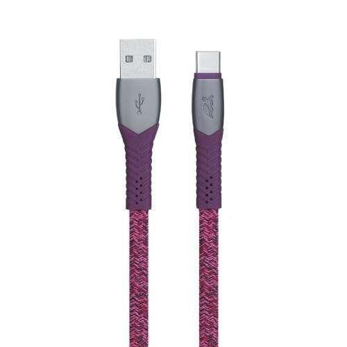 Cabo USB-A para USB-C RIVACASE PS6102 RD12 (1,2 m - Vermelho) — miniatura 2