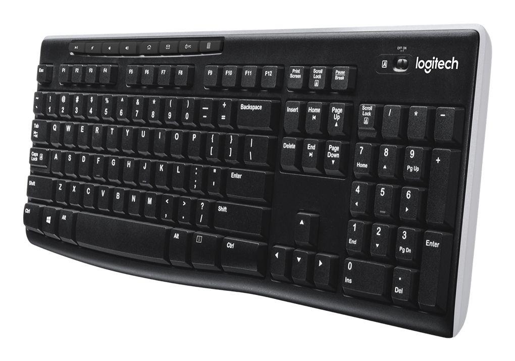 Teclado LOGITECH K270 (Holandês - Tamanho completo - RF Wireless - Preto) — miniatura 2