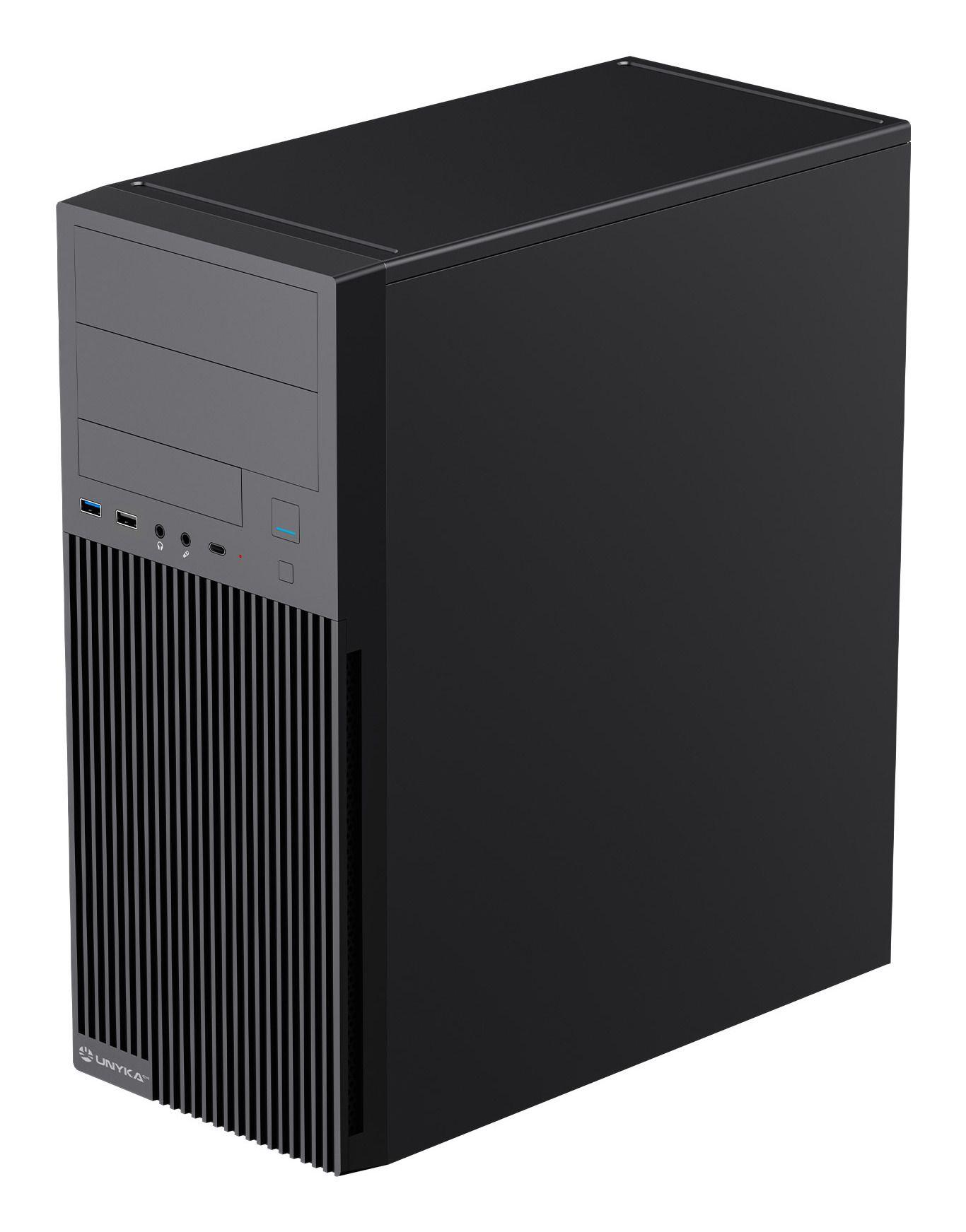 Caixa ATX UNYKA Aero C360 (ATX, Micro ATX, ITX - 500 W - 145 mm - Preto), miniatura 2