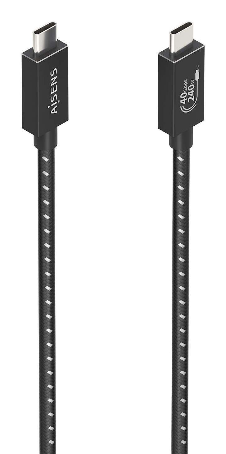 Cabo USB-C AISENS A156-0868 (1,5 m - USB C - Preto)