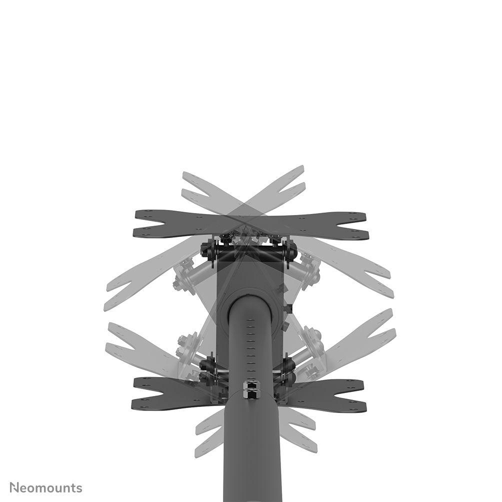 Suporte de Teto Duplo para TV NEOMOUNTS CL35-340BL22 (23–43″ - Altura ajustável 106–156 cm - Preto), miniatura 5