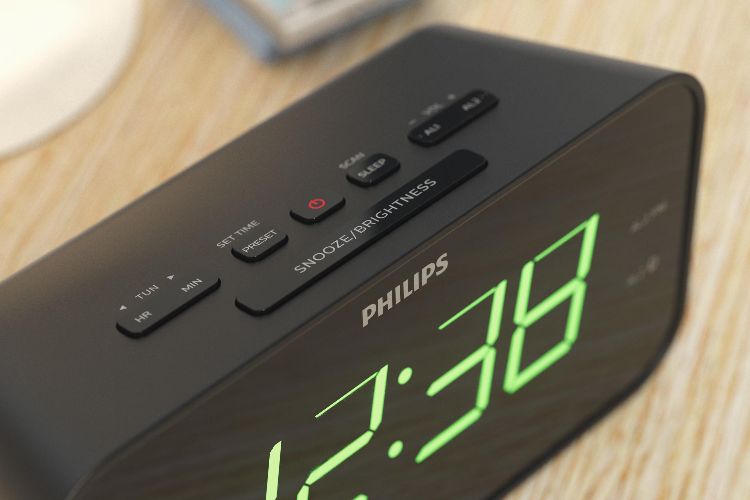 Rádio Despertador PHILIPS TAR3306/12 (3 W - Preto) — miniatura 11
