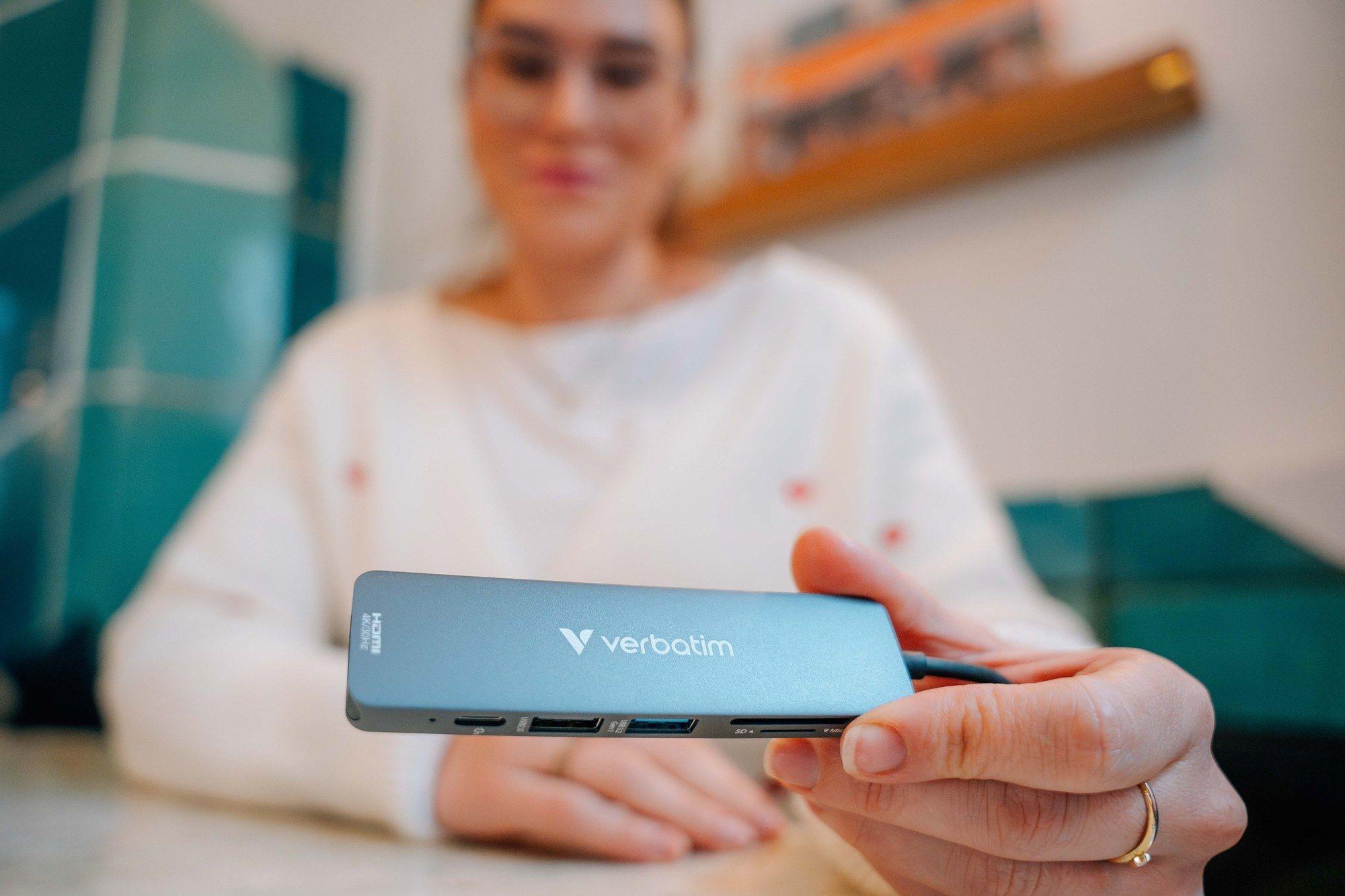 Hub USB-C VERBATIM 32156 (0,15 m - Cinzento) — miniatura 5