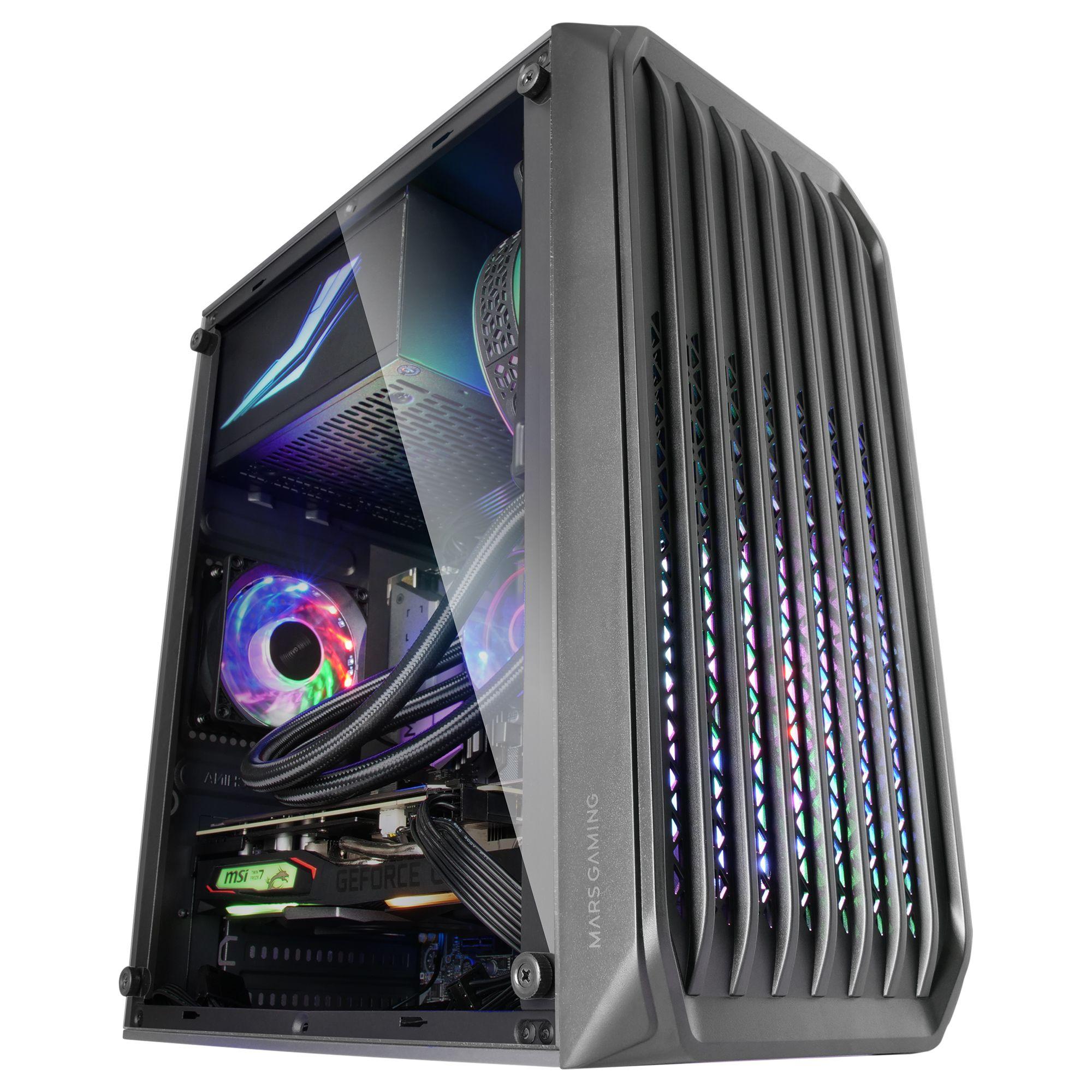 Caixa PC MARS GAMING MC-S2 (micro ATX, Mini-ITX - Mini Tower - micro-ATX, Mini-ATX - Preto) — miniatura 4