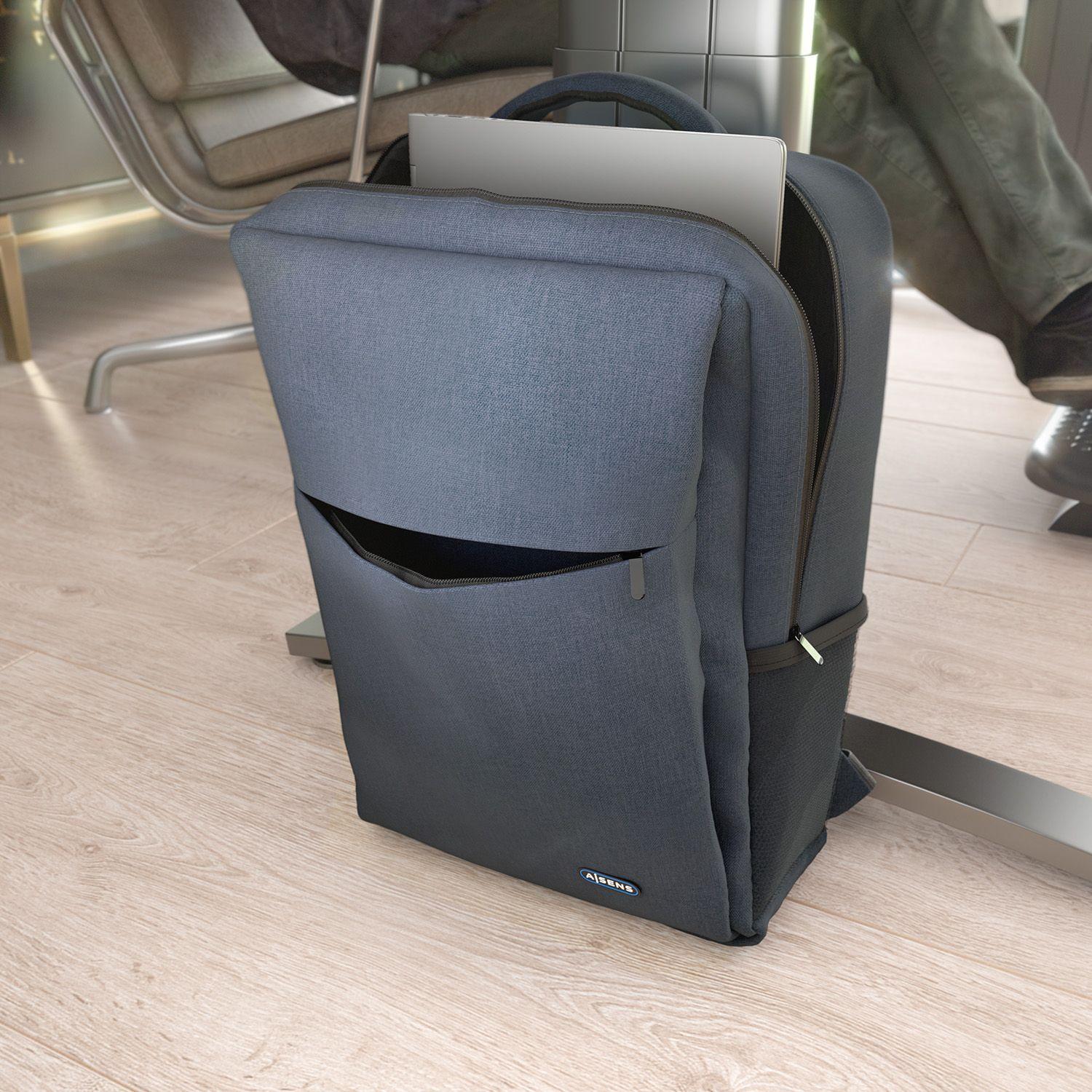 Mochila para Portátil AISENS ASBG-BP082-BL (17" - 17424 cm³ - Poliéster - Azul), miniatura 5