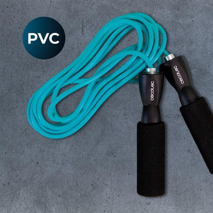 Corda de Saltar CECOTEC DrumFit Jump Rope (PVC - 295 cm - Preto e Azul) — miniatura 5