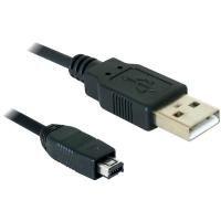 Cabo USB DELOCK 82208 (1,5 m - Mini USB-B Hirose de 4 pinos - USB-A - Preto)