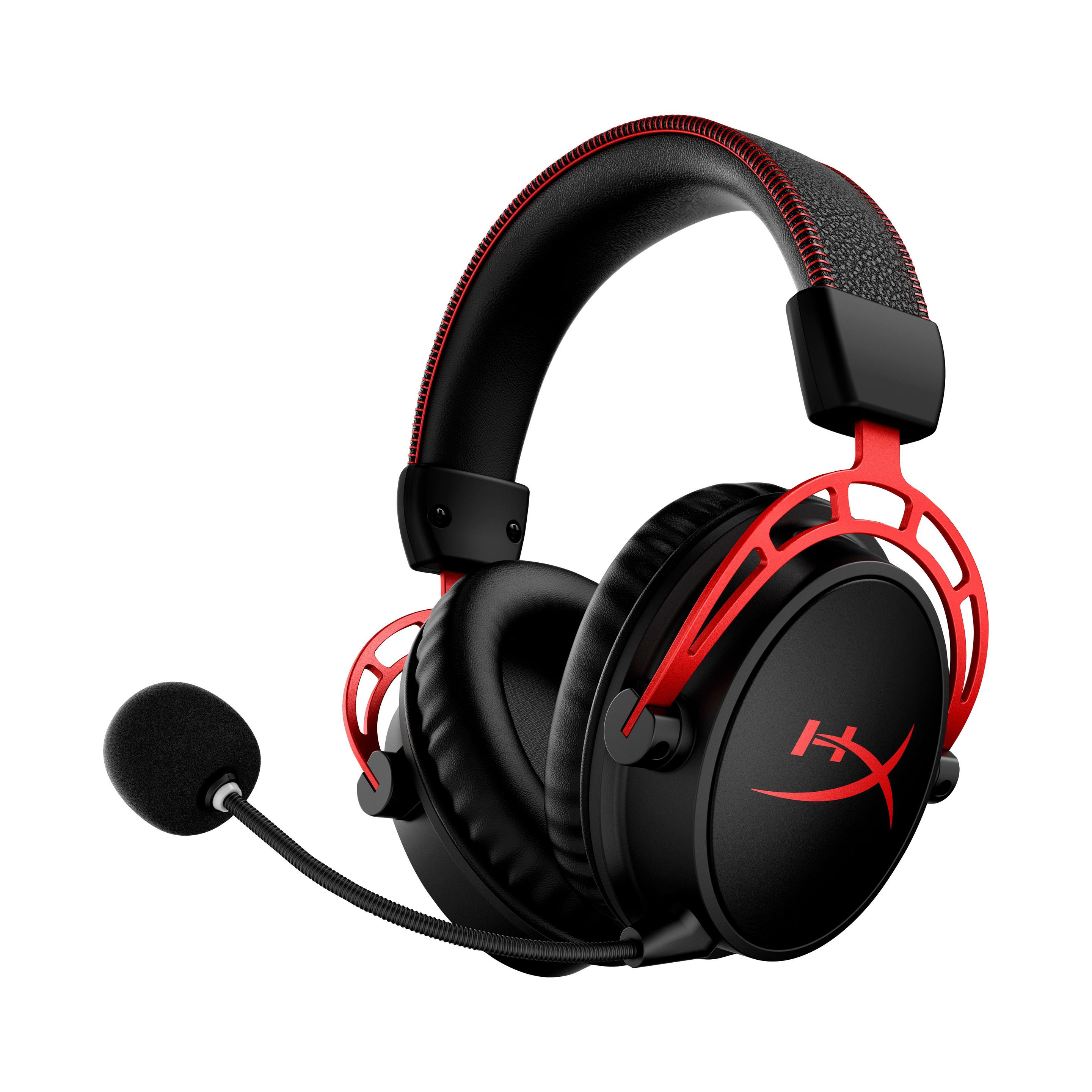 Headset Gaming HYPERX Cloud Alpha Wireless (Binaural - Com fios - Circum-aural - Preto/Vermelho)