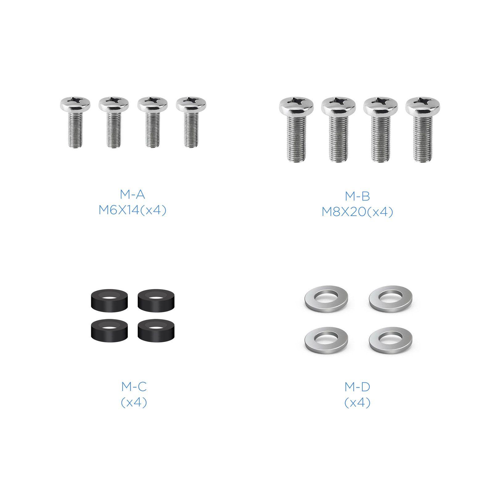 Suporte de Parede TV TOOQ LP1344TN-B (200 x 200 mm - 75 x 75 mm - 109,2 cm - Preto), miniatura 6