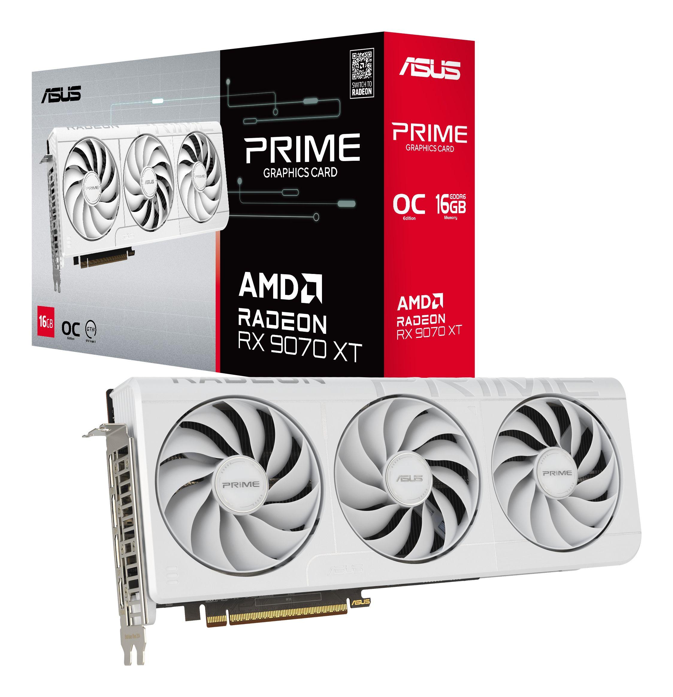 Placa Gráfica ASUS PRIME RX9070XT-O16G-WHITE (Radeon RX 9070 XT - 20 Gbit/s - 16 GB - Branco), miniatura 13