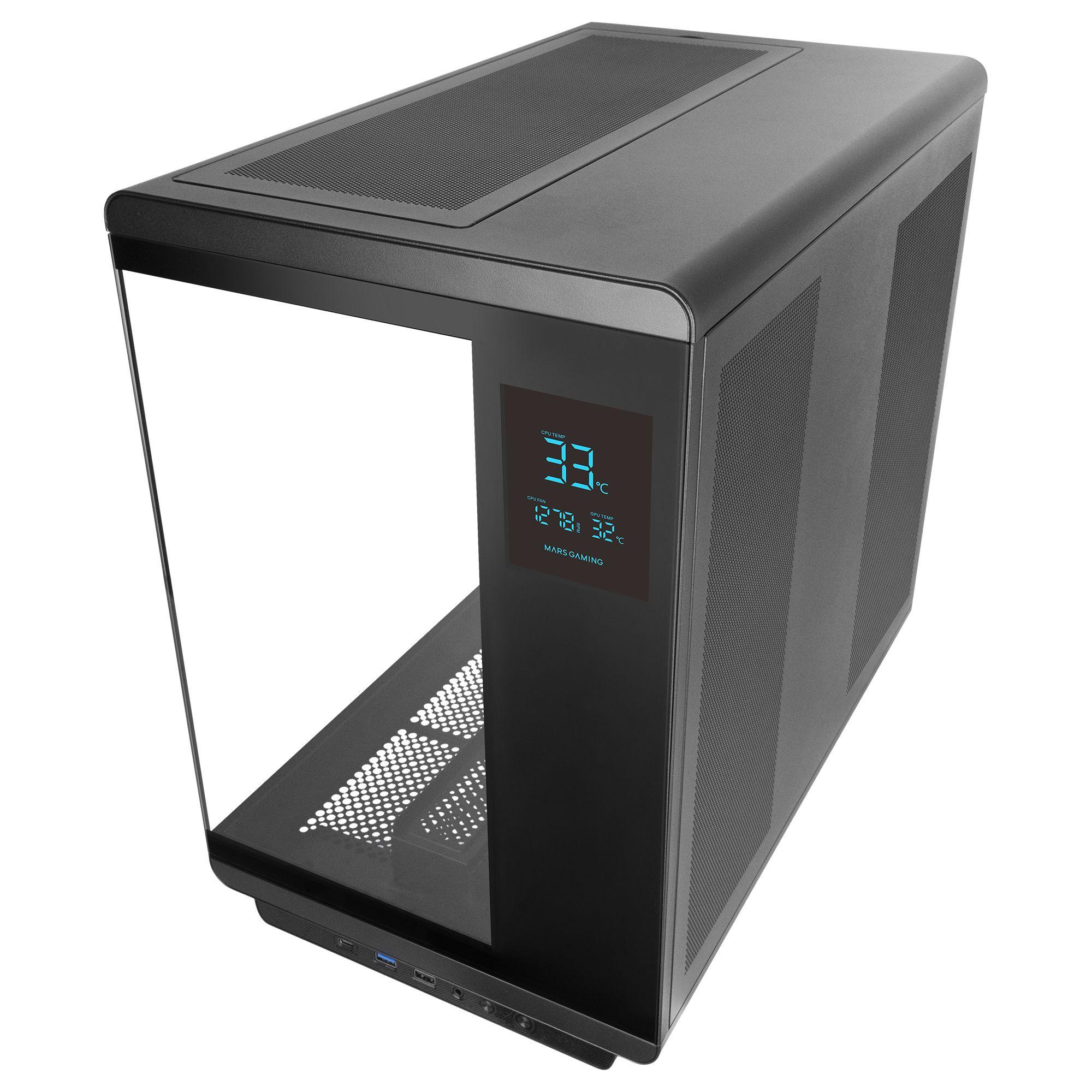 Caixa de Computador MARS GAMING MC-REVPRO (ATX - Ecrã LCD 4,3" - Preto) — miniatura 9