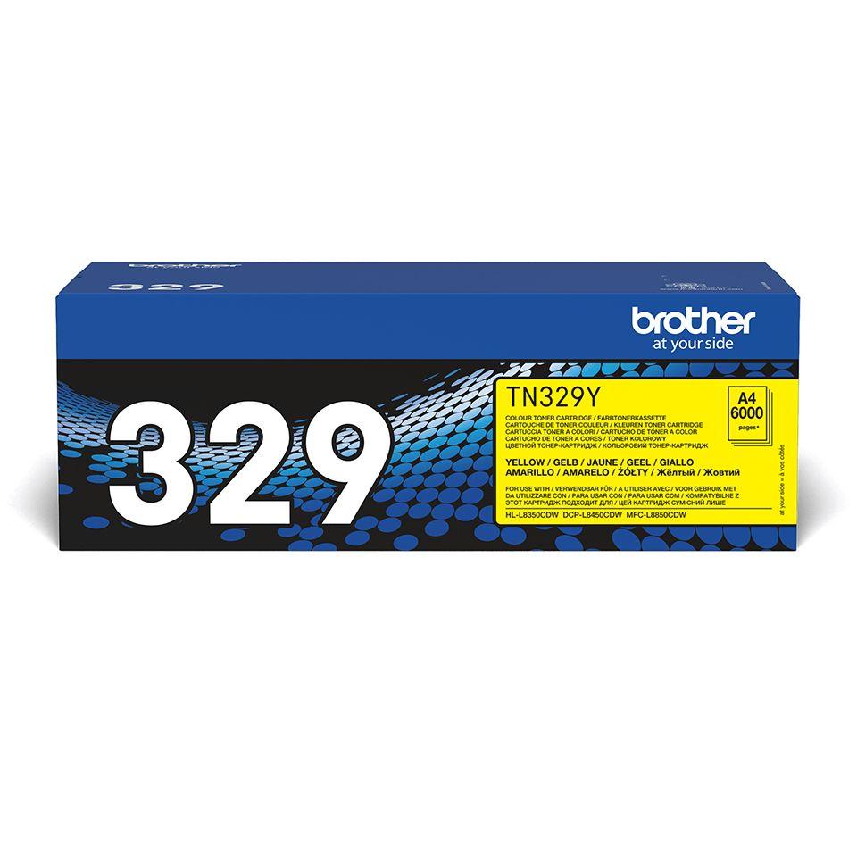 Toner BROTHER TN-329Y (6000 páginas - Amarelo)
