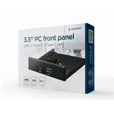 Painel Frontal GEMBIRD FDI3-U3C-01 (3,5 polegadas - Preto) — miniatura 3