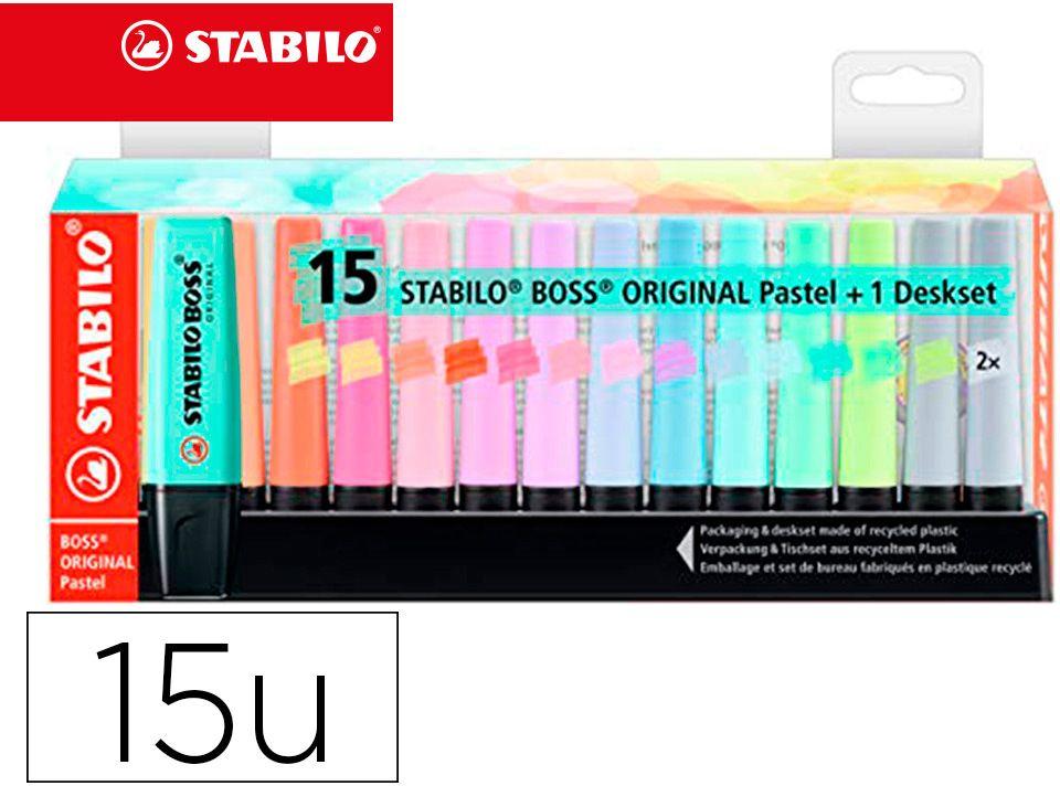 Marcadores Fluorescentes STABILO BOSS ORIGINAL 70 (15 unidades - Cores pastel sortidas), miniatura 2