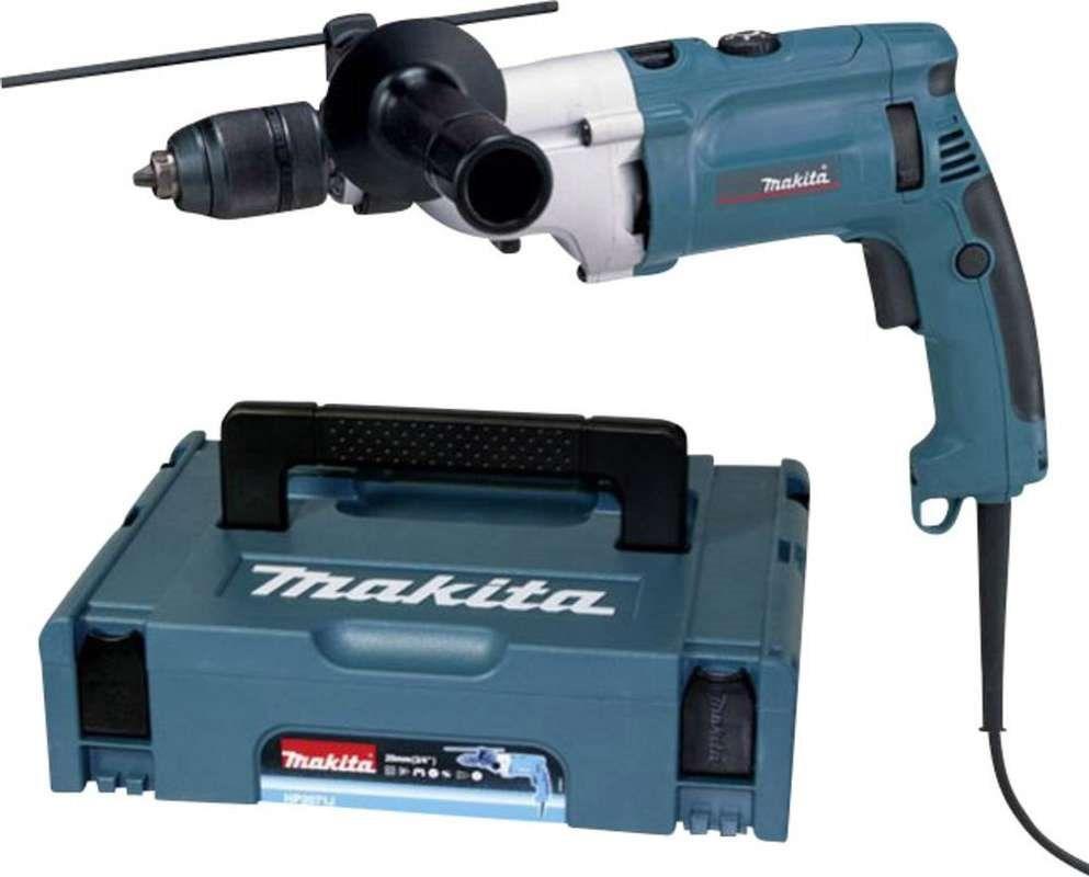 Berbequim com Percussão MAKITA HP2071J (Preto/Azul/Prateado), imagem 1