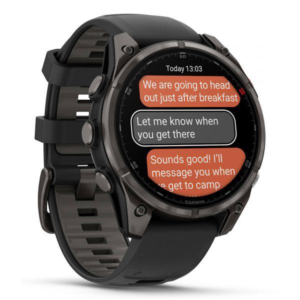 Relógio Desportivo GARMIN Fenix 8 Pro 47 mm AMOLED Sapphire (Redondo - Android, iOS - AMOLED - Cinzento Carbono) — miniatura 3