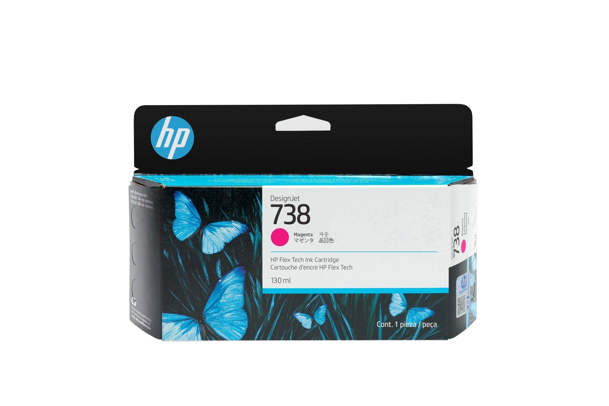 Tinteiro HP 738 (HP DesignJet T850, T950 - Magenta)