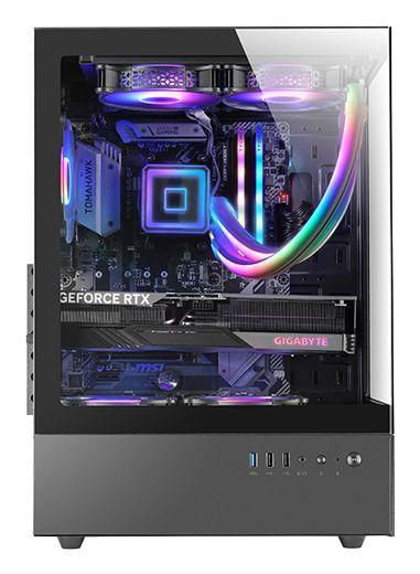 Caixa PC MARS GAMING MC-XO (ATX, micro-ATX, Mini-ITX - Midi Tower - 16,3 cm - Preto) — miniatura 2