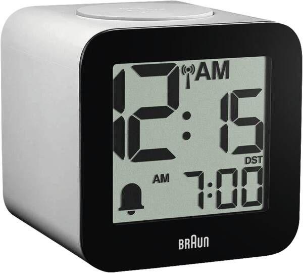 Relógio Despertador BRAUN BC25WP-DCF (Preto e Branco)