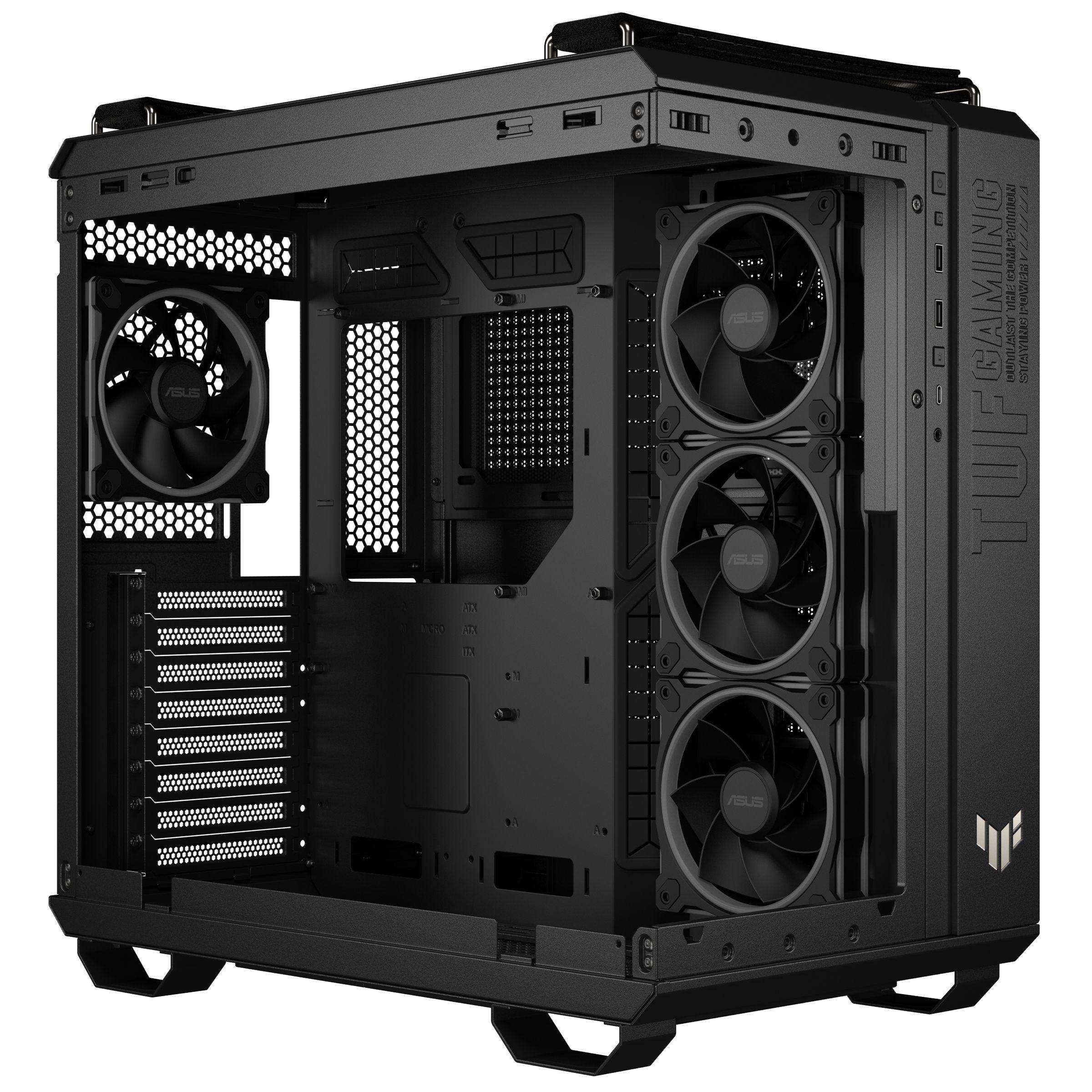 Caixa PC ASUS TUF Gaming GT502 Horizon TG ARGB (ATX, micro ATX, Mini-ITX - Midi Tower - 16,3 cm - Preto) — miniatura 6