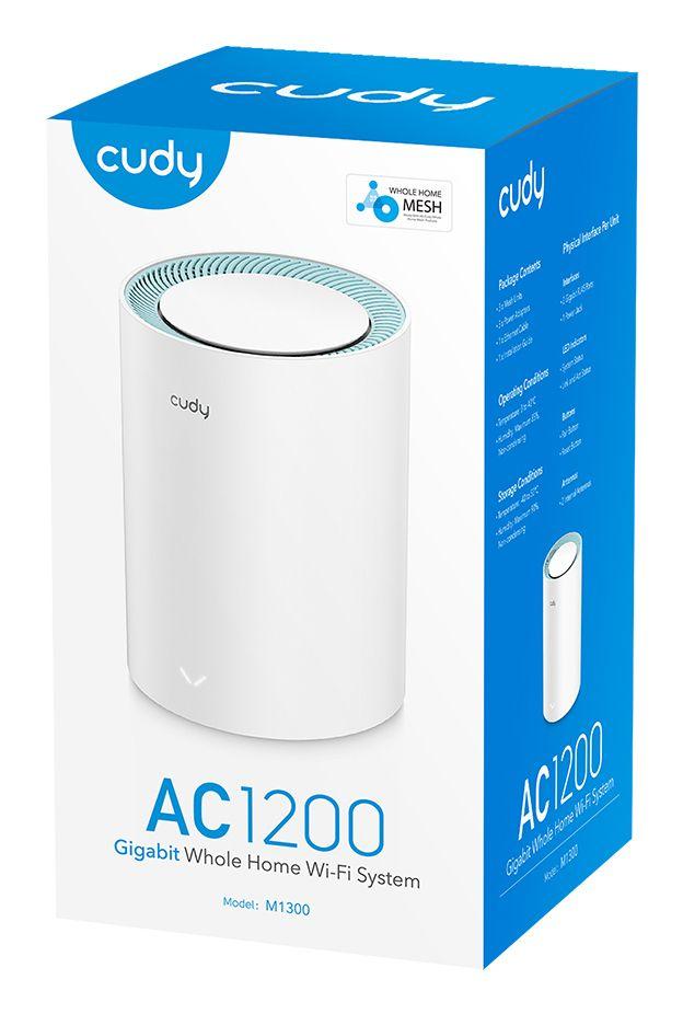 Sistema Wi-Fi Mesh CUDY M1300 1-PACK (Wi-Fi 5 - 1167 Mbit/s - Dual-band - Branco), miniatura 4