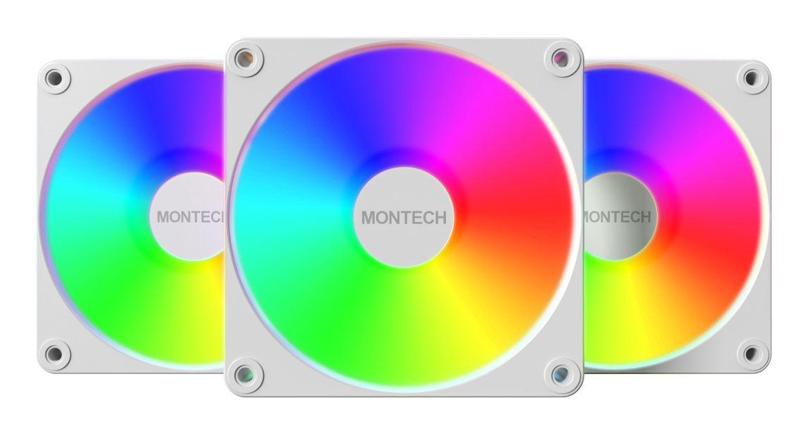 Ventoinha de Caixa MONTECH GF120R V2 ARGB (ARGB 5 V, 3 pinos - Branco)