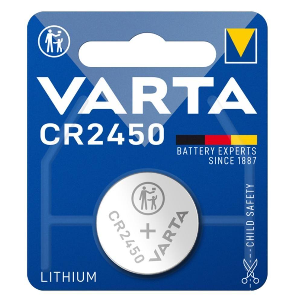 Pilha de Botão de Lítio VARTA CR2450 (Metálico)