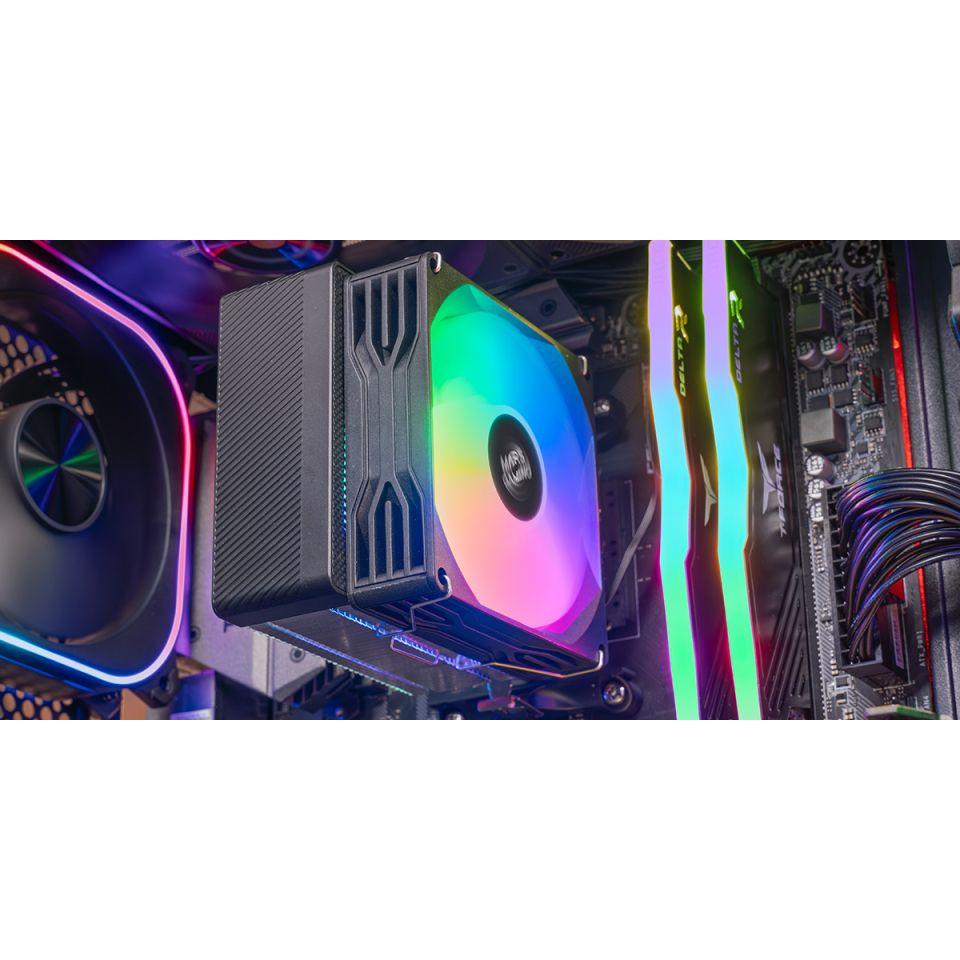 Dissipador de CPU MARS GAMING MCPU-X3 (90 mm - 1 ventoinha - 2600 RPM - Preto) — miniatura 7