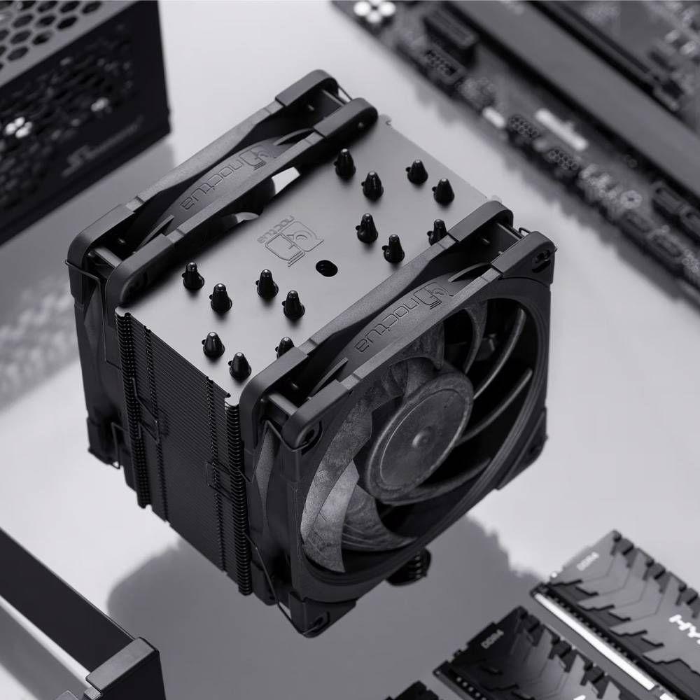 Cooler de CPU NOCTUA NH-U12A chromax.black (Alumínio, cobre e níquel - Preto) — miniatura 4