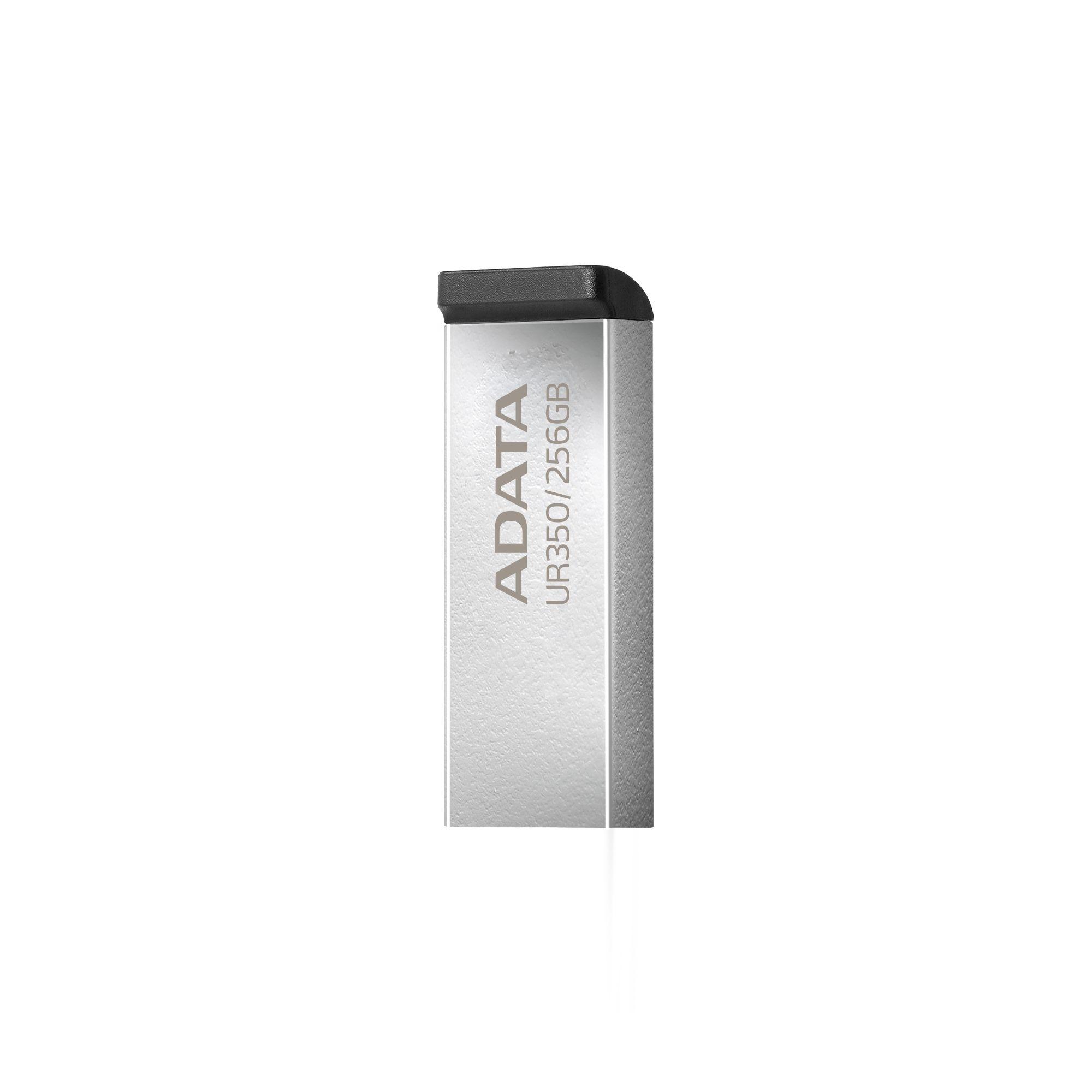 Pen USB ADATA UR350-256G-RSR/BK (USB Type-A - 3.2 Gen 1 - Sem tampa - Preto e Prateado), miniatura 4