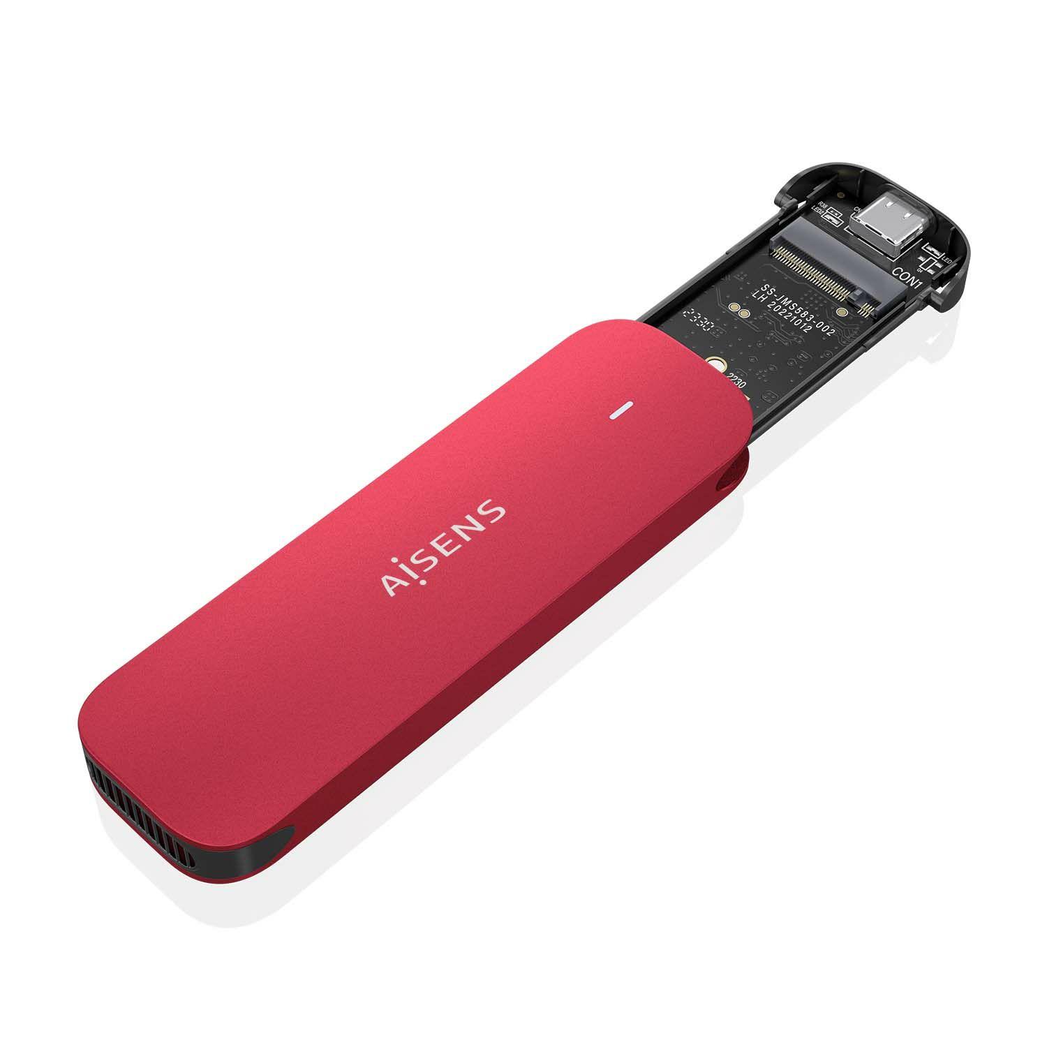 Caixa Externa AISENS ASM2-027RED (2 TB - M.2 - Vermelho), miniatura 2
