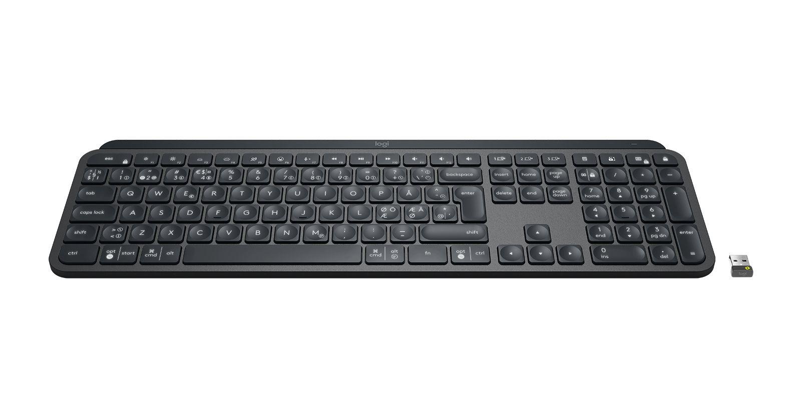 Teclado LOGITECH MX Keys for Business (Nórdico - Tamanho completo - Bluetooth - Grafite), miniatura 4