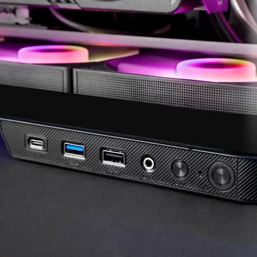 Caixa ATX MARS GAMING MC-INFINIO (ATX, micro-ATX, Mini-ITX - Torre - ATX, Mini-ITX, micro-ATX - Preto) — miniatura 4