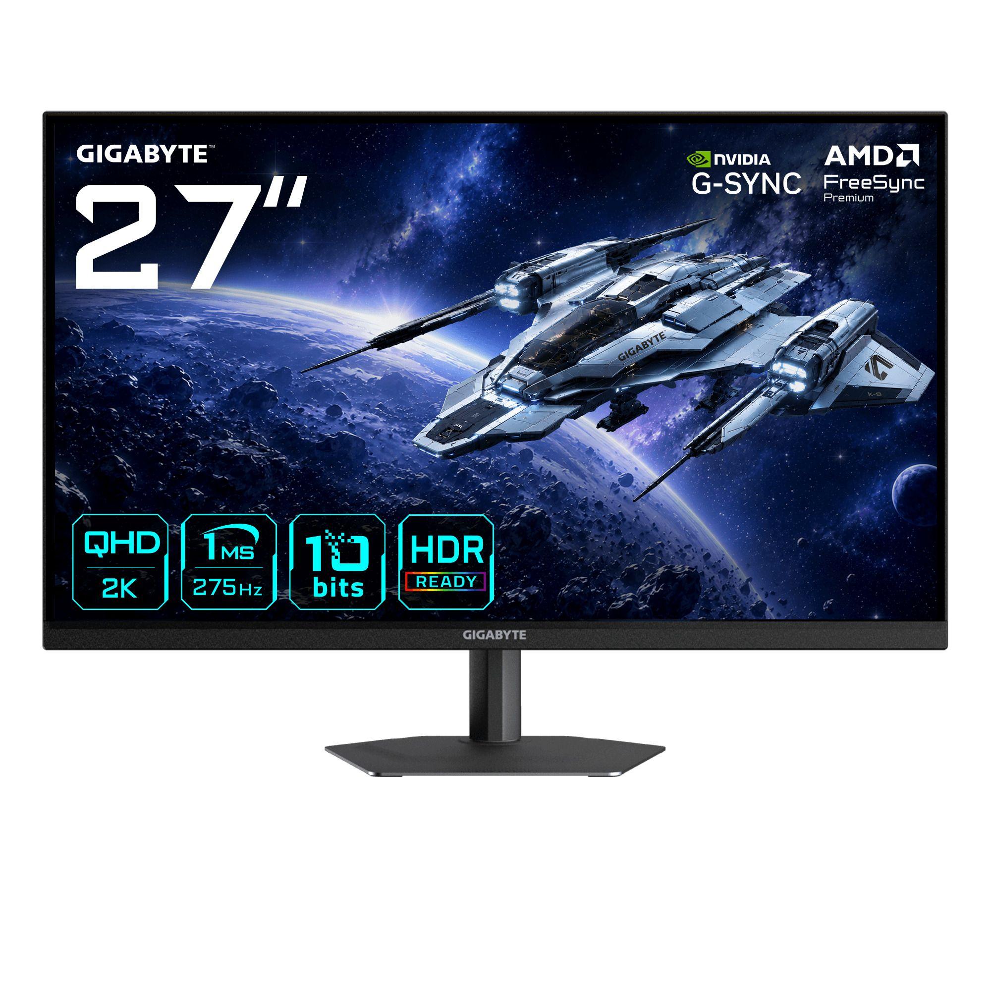 Monitor GIGABYTE G27Q26 EK (IPS - 275 Hz - 2560 x 1440 pixels - Preto)
