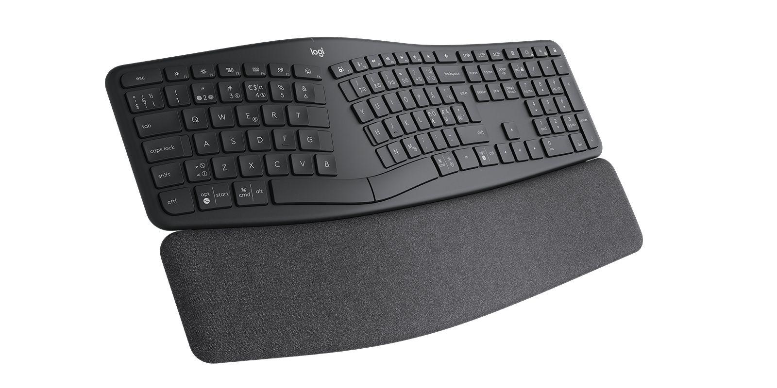 Teclado LOGITECH ERGO K860 for Business (Nórdico - Teclas semi-mecânicas - Tamanho completo - Grafite), miniatura 3
