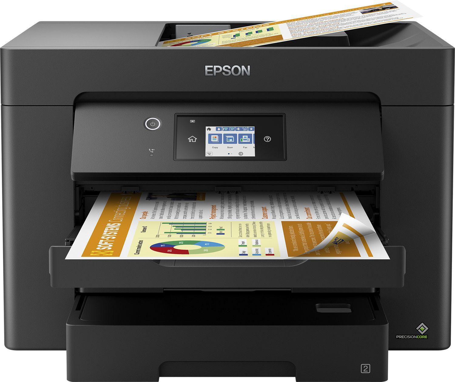 Impressora Multifunções EPSON WorkForce WF-7830DTWF (A3 - Impressão a cores - 500 folhas - Preto)