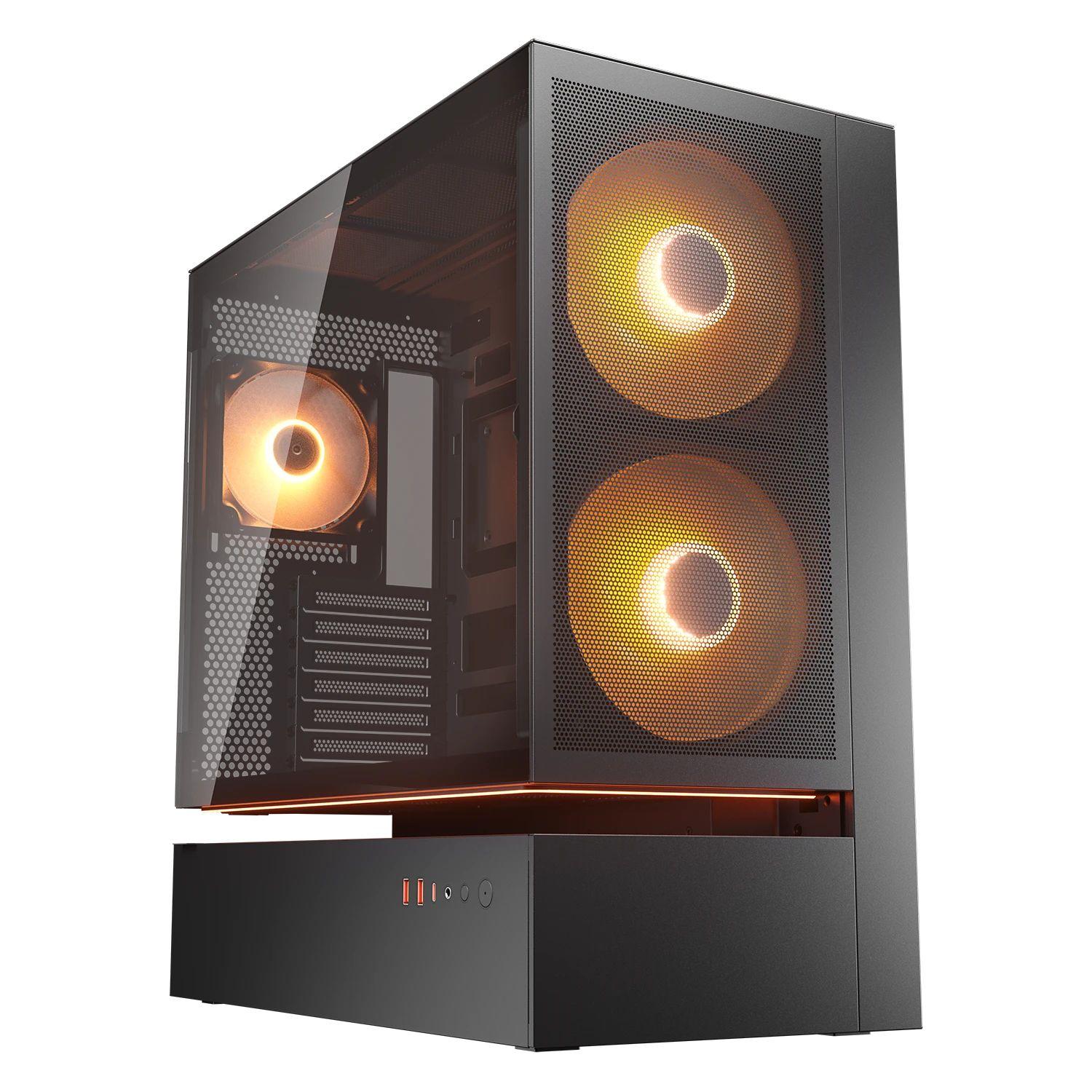 Caixa PC COUGAR CFV235 ARGB Mesh (ATX, CEB, Micro ATX, Mini-ITX - Midi Tower - Vidro, Aço - Preto)