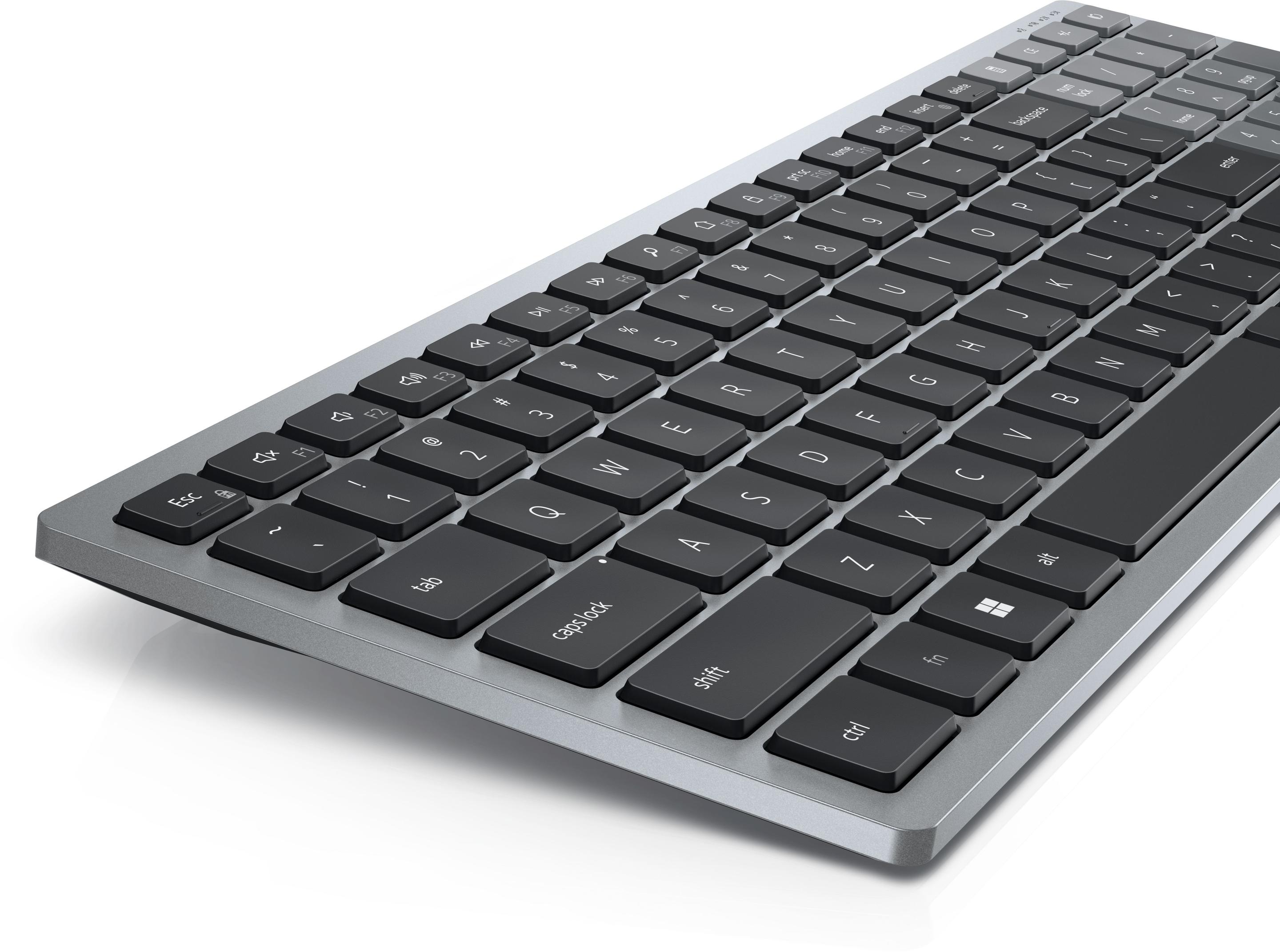 Teclado DELL KB740 (Estados Unidos - Teclas tesoura - Tamanho completo - Cinzento e Preto), miniatura 7