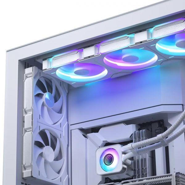Sistema de Refrigeração Líquida para CPU PHANTEKS Glacier One 420D30 X2 DRGB (140 mm - 1800 RPM - RGB multicolorida - Branco) — miniatura 4