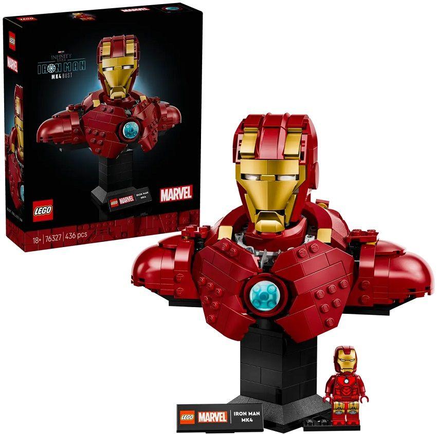 LEGO 76327 Marvel Super Heroes Busto do Iron Man MK4 (18+ anos - 436 peças) — miniatura 3