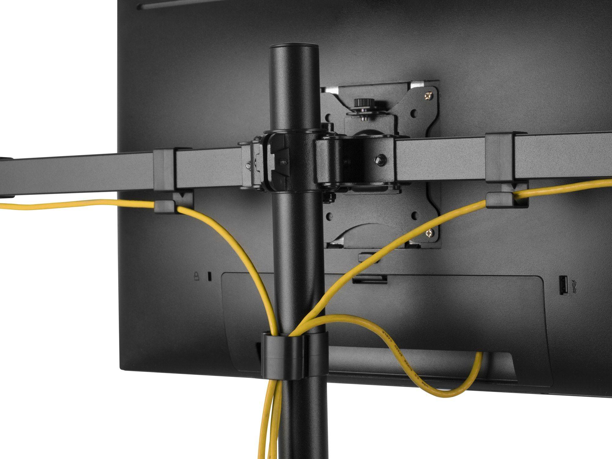 Suporte de Secretária para 3 Monitores EQUIP 650158 (17"-32" - VESA 75x75/100x100 - 7 kg por monitor - Preto), miniatura 6