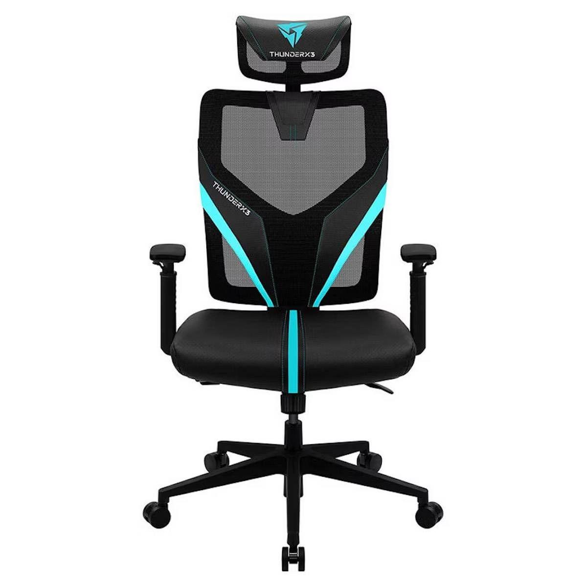 Cadeira Gaming THUNDERX3 Yama 1 (Universal - Ciano e Preto) — miniatura 3