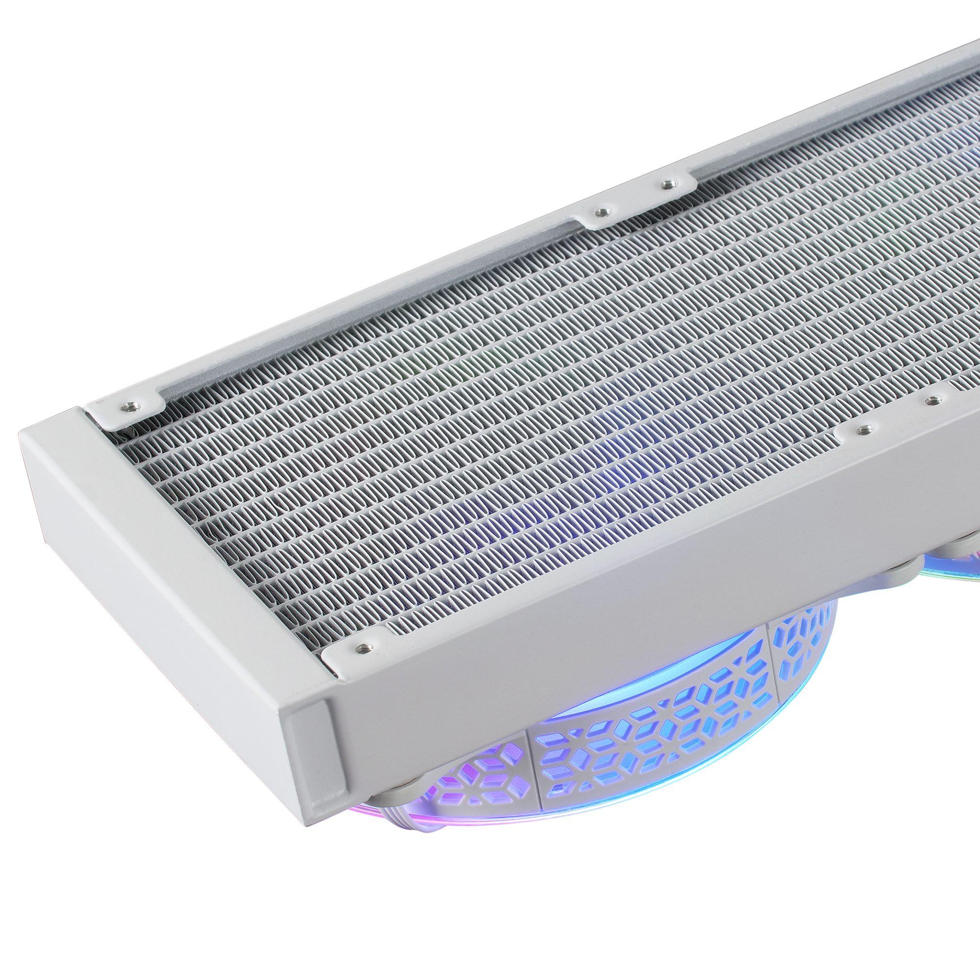Kit de Arrefecimento Líquido CPU MARS GAMING ML-ONE240 (120 mm - 2 ventoinhas - 1800 RPM - Branco) — miniatura 6