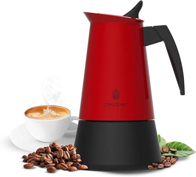 Cafeteira Italiana CECOTEC Piccolina 600 (300 ml - Vermelho)