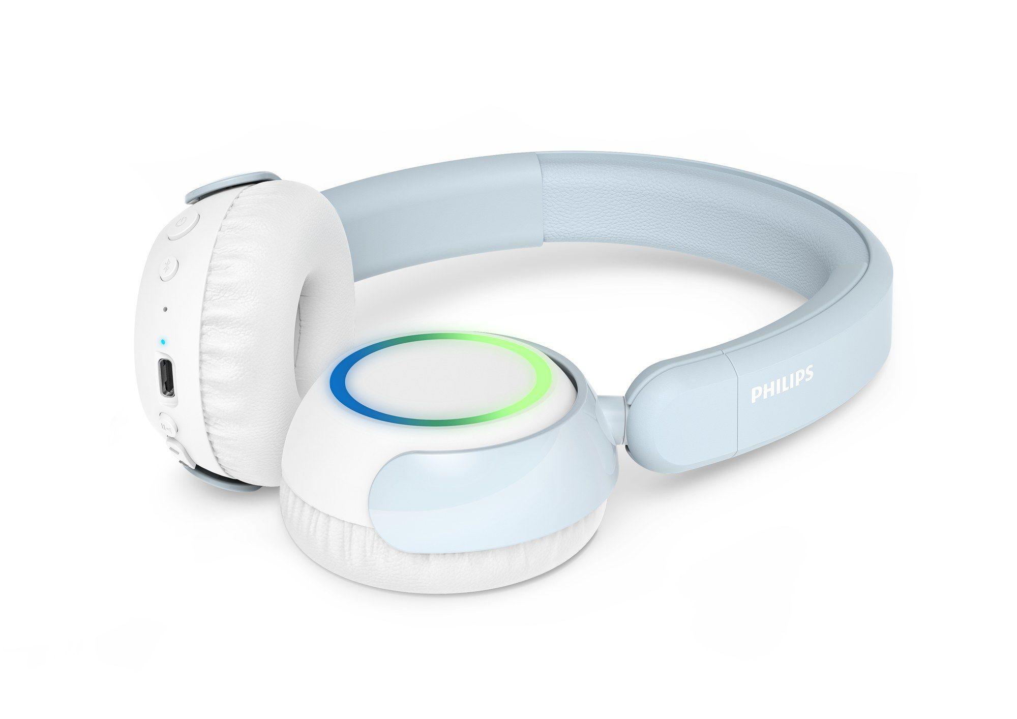 Auscultadores PHILIPS TAK4200BL/00 (Binaural - Com fios e sem fios - Supra-aural - Branco/Azul)